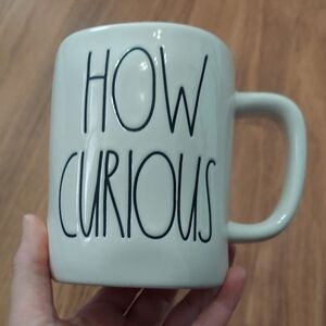 Rae Dunn Disney White Mug with Black Text